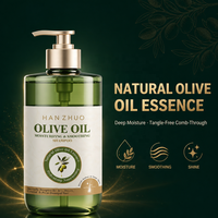 Shampooing Liquide Hydratant à l'Huile d'Olive pour Adultes 500ml Lissant Anti-Frisottis Nourrissant Réparateur Soin Capillaire Marque Privée OEM Vente en Gros