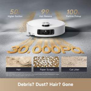 Aspirador Robô Inteligente DREAME Aqua10 com Rolos AutoSelantes, 12 Bicos de <span class=keywords><strong>Spray</strong></span>, Navegação de Obstáculos de 2,36 polegadas, Sem Emaranhados, para Pisos e Cantos de Casa - Product Image 5