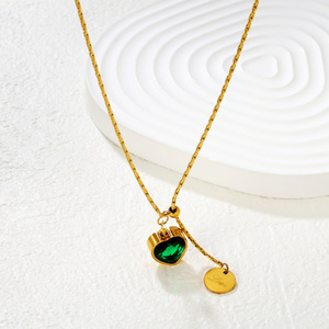 Collar con Colgante en Forma de Corazón, Cadena de Acero Inoxidable, Estilo Minimalista, Joyería de Regalo para Mujer, Collares de Moda - Product Image 2