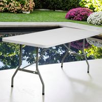 Table pliante multifonctionnelle de 180 cm au design moderne pour hôtels, restaurants, hôpitaux, villas, chambres et salles à manger - Vente en gros