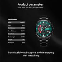 Curren 8402 Nouvelle Montre de Luxe Originale à Quartz pour Homme, en Acier Inoxydable, Étanche, Chronographe, Montre-Bracelet pour Hommes, Caja Relojes Montre
