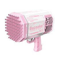 Pistolet à bulles électrique 69 trous en plastique, jouet d'extérieur pour enfants, garçons et filles