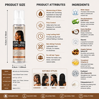 Mousse Coiffante Capillaire Herbal Private Label pour Tresses et Locks – Contrôle Anti-Frisottis, Fixation Forte, Usage Professionnel Salon, OEM/ODM