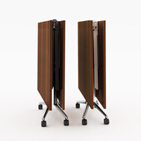 Table de conférence pliable et rétractable HYZ-225X avec roulettes, design minimaliste, bureau pour 12 personnes