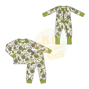 Custom Family matching pajamas Kids Sleepwear Set Baby Rompers Bamboo Fiber Suit Matching clothes for the family clothing