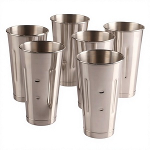 Bar en verre de malt en acier inoxydable de luxe/verres Boston 5 pièces écologiques pour accessoires de bar élégants certifiés - Product Image 1