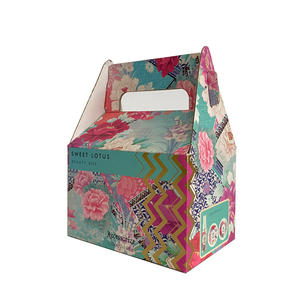 अनुकूलित दूर ले फास्ट फूड बॉक्स बर्गर Sanck सस्ते केक बॉक्स संभाल के साथ कठोर बक्से - Product Image 4