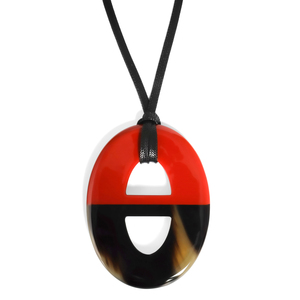Pendentif bohème de luxe en corne de buffle, élégant ornement en corne sculpté à la main, bijou de mode durable pour superposition créative - Product Image 3