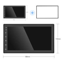 Autoradio universel 2 DIN avec écran IPS 7 pouces, processeur 4 cœurs, GPS, amplificateur et lecteur DVD