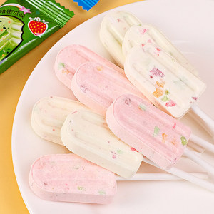 Nuevo Diseño de Helado Vegano en Barra con Caramelos Explosivos <span class=keywords><strong>Blancos</strong></span>, Sabor a Yogur, Tableta Láctea, Caja de 800g - Product Image 4