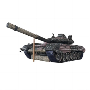 Modello di Carro Armato Gonfiabile per Pubblicità Esterna, Gigante Attrazione Gonfiabile a Forma di Carro Armato - Product Image 1