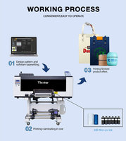 Impresora UV DTF Digital A3 de Bajo Precio de Fábrica Yinstar, Impresora de Inyección de Tinta Automática para Impresión de Logotipos UV DTF