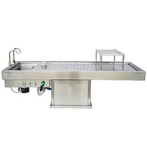Rustproof Stainless Mortuary Equipment Dissecting Autopsy Table