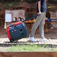 Générateur à essence silencieux à fréquence variable 3,6 kW, certification CE, démarrage manuel unidirectionnel, pour situations d'urgence en extérieur