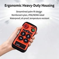 Control Remoto Inalámbrico Industrial Universal LCC Q400 de 4 Botones y Velocidad Única para Grúa de Plataforma Elevadora