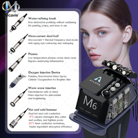 Appareil facial multifonction M6 à jet d'oxygène pour nettoyage en profondeur, éclaircissement, hydratation et anti-acné pour instituts de beauté et spas