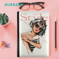 Carnet de notes créatif portable en cuir A5 Subbank Sublimation avec couverture amovible et impression recto