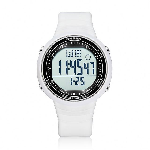 OHSEN 1812 Special Super Man Digital Watch Activity Plastic Band Water Resistant Date Display All Type  New Sports Wrist Watch