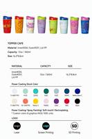 Vente en gros de gobelets isothermes de voyage TOPPER CAFE de 12 oz, en acier inoxydable à double paroi, de luxe, étanches, écologiques, personnalisables OEM ODM en vrac