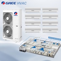 Sistema de Aire Acondicionado Central Residencial Gree de 10KW 18KW VRF, Unidad Exterior (ODU) para Villas, Apartamentos, Hoteles y Proyectos HVAC
