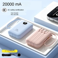 20000mAh Hochleistungs-2-in-1-Schnellladegerät Powerbank Superschnelles 22,5W Vierdraht-Laden LED-Anzeige Li-Polymer-Akku