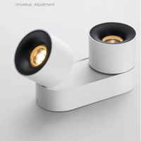 Spot LED Moderne en Aluminium pour Plafond, Lampe de Plafond pour Salon et Chambre, Spot Tricolore Réglable pour la Maison