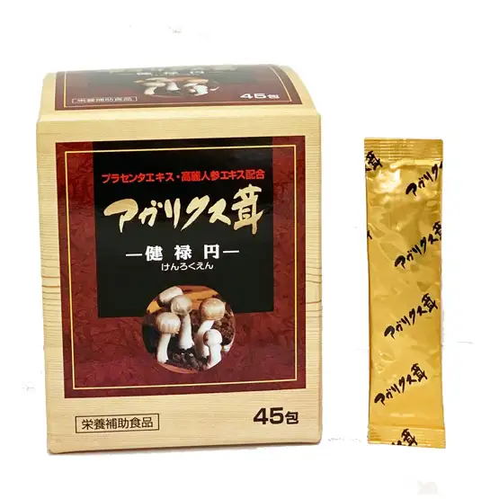 일본 Oem 인기있는 개인 상표 면역 부스트 Agaricus 버섯 차 인삼 음료 분말 보충 남성
