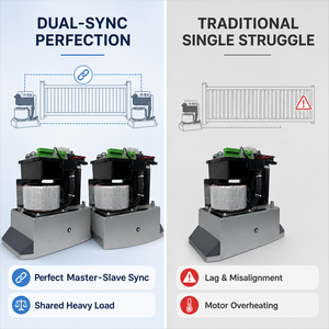 Moteur de <span class=keywords><strong>porte</strong></span> <span class=keywords><strong>coulissante</strong></span> industriel fiable 2000 kg DC 24V, ouvre-<span class=keywords><strong>porte</strong></span> automatique silencieux pour portail d'entrée d'usine - Product Image 4