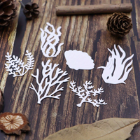 Vendita calda di erba marina taglio di metallo muore per Scrapbooking Album da te goffratura educativo biglietto di auguri piante Marine fustelle