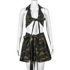 R30179S <span class=keywords><strong>Ensemble</strong></span> jupe camouflage deux pièces Mini jupe camouflage élégante décontractée pour femmes jupe <span class=keywords><strong>militaire</strong></span> de l'armée vêtements de club <span class=keywords><strong>sexy</strong></span> - Product Image 3