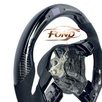 Volant personnalisé en fibre de carbone et LED pour VW Golf MK5/MK6, GTI, Passat CC, Bora Sagitar