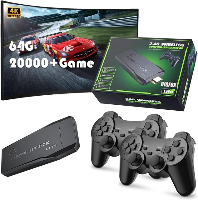 Wholesale M8 32/64/128g Wireless Video Game Console 3800 Games Gamepad for Android 4K TV Retro Video Game Consoles