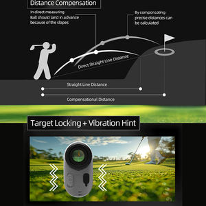เครื่องวัดระยะทางกอล์ฟ จอ LCD แบบส่งสัญญาณ มองเห็นง่าย พร้อมระบบแปลงหน่วยเป็นเมตรและหลา ใช้งานได้ทั่วโลก แบบพกพา - Product Image 6