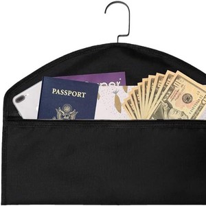 Organizador de Dinero Oculto Antirrobo para Viajes, Bolsa Colgante para Efectivo con Compartimento Secreto con Cremallera para Armario - Product Image 4
