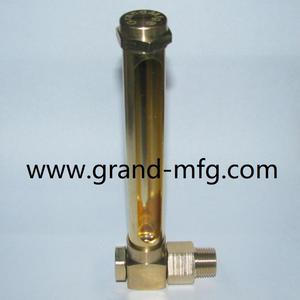 Filetage BSP <span class=keywords><strong>G3</strong></span>/8 "G1/2" G1/4 "Tube de verre Jauge de niveau d'huile en laiton droit Fournisseur et fabricant - Product Image 1