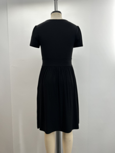 Vestito da <span class=keywords><strong>donna</strong></span> per ufficio da <span class=keywords><strong>donna</strong></span> con maniche a sbuffo a scollo a V nere strette in vita da <span class=keywords><strong>donna</strong></span> S a XL per Club e feste - Product Image 5