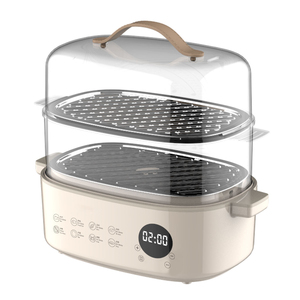 Temps préréglé multifonctionnel 18L 1200W <span class=keywords><strong>cuiseur</strong></span> à <span class=keywords><strong>vapeur</strong></span> rapide 3 couches grande capacité SUS 304 PP cuiseurs à <span class=keywords><strong>vapeur</strong></span> électriques pour le ménage - Product Image 1
