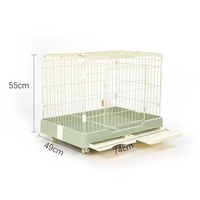 Cage pour chien en fil métallique haute résistance, plusieurs tailles et couleurs, verrouillage sécurisé pour l'élevage et les animaleries
