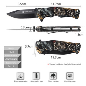 Bán Buôn Công Nghiệp Cấp Thép Không Gỉ Chiến Thuật Săn Bắn Túi Gấp Dao Nhôm Xử Lý Tùy Chỉnh OEM Cho Ngoài Trời - Product Image 2