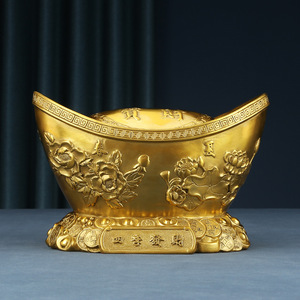 Ornement en Laiton Extra Large Gravé Quatre Saisons Décoration Maison Bureau Cadeau Nouvel An Chinois - Product Image 3