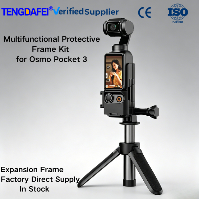 Ready Ship Lightweight Portable Versatile Expansion Adapter Mount Cold Shoe Interface Bracket for Osmo Pocket 3 Gimbal Camera