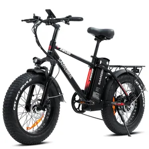 Samebike OEM 750W 48V 13Ah bateria grande potência 20 polegadas 7 velocidades Mountain fat pneu e bicicleta para deslocamento