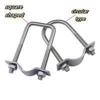 Vente en gros Fabricant DSH Brand M2 Acier inoxydable 304 Finition zinc Boulon en U Vis en U Serre-câble en U Serre-tuyau en U Élément de fixation Écrous Classe