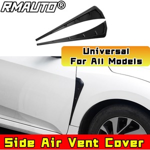 1 Par de Alerones Laterales para Guardabarros de Coche, de Fibra de Carbono, con Rejilla de Entrada de Aire y Adhesivo, Accesorios para Coche - Product Image 2