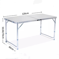Portable En Aluminium Meubles Patio Jardin Table Pliable En Métal Camping Table Bbq Pique-Nique En Plein Air Table Pliante Et Chaises Ensemble