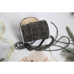 Lacets décoratifs en cristal Happyquality de 4 mm, 6 rangées, <span class=keywords><strong>cordon</strong></span> DIY, corde en <span class=keywords><strong>diamant</strong></span> d'eau, tube rond coloré scintillant en verre, vêtements, sacs - Product Image 2