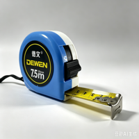 Mètre à ruban en acier autobloquant de 7,5 m, échelle métrique, outil de mesure manuel portable pour travaux de construction