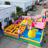 Parc d'attractions gonflable géant de haute qualité en PVC écologique, prix d'usine, conception personnalisée disponible