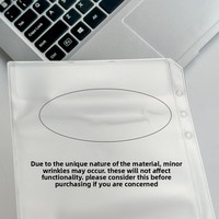 Carpeta de Archivos de PVC Transparente de Gran Capacidad, Bolsa de Almacenamiento Gruesa con Cierre Hermético, Bolsa para Herramientas de Planificación A5/A6, China