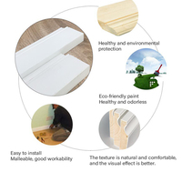 Plinthes blanches modernes de haute qualité, imperméables, faciles à installer, pour usage domestique et commercial (hôtels, hôpitaux, parcs), en plastique.